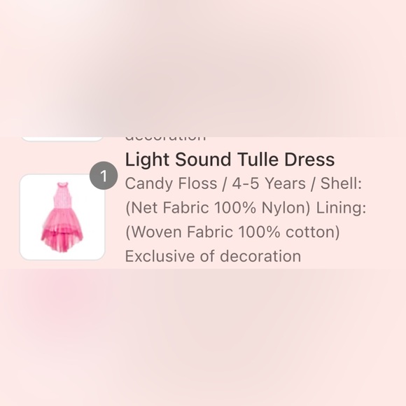 Pink Sleeveless Kids Dress - Picture 9 of 9